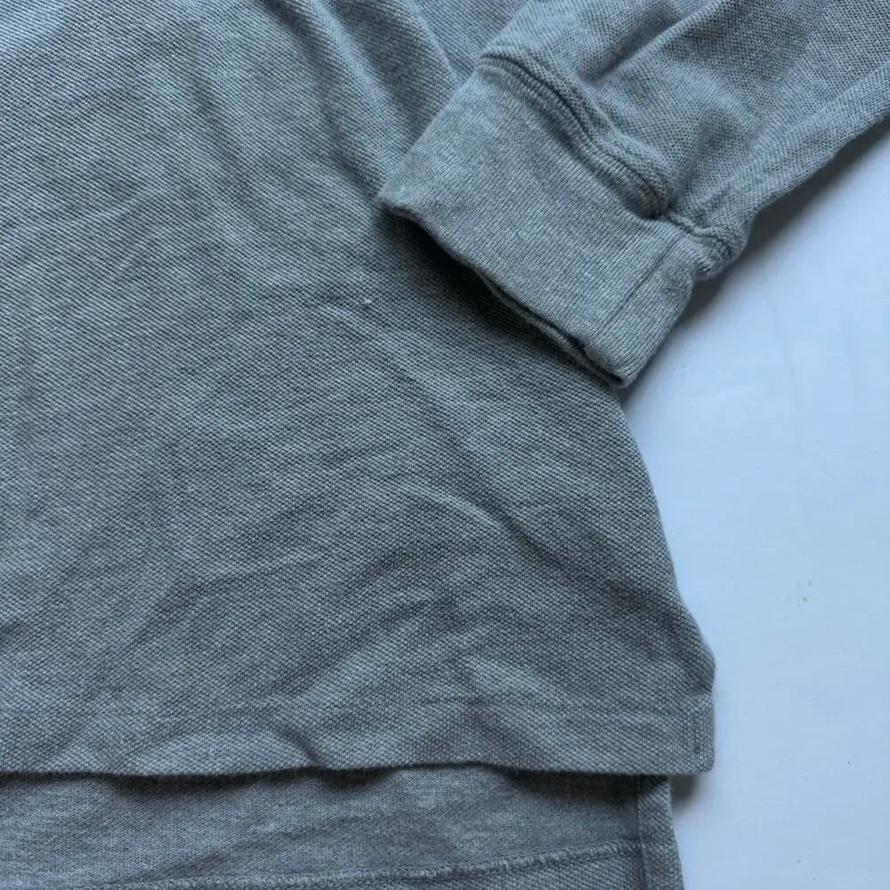 Ralph Lauren Gray Long Sleeve Polo Shirt - Size Medium